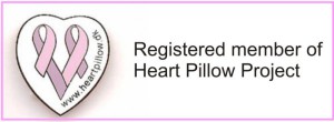 Logo heart pillow